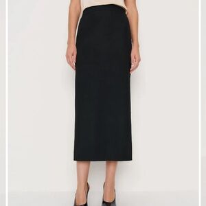 Reformation Lydia Skirt Black Wool